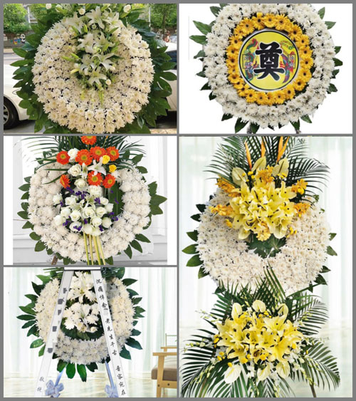 山东青岛黄岛区珠海街道祝家庄村花圈速递